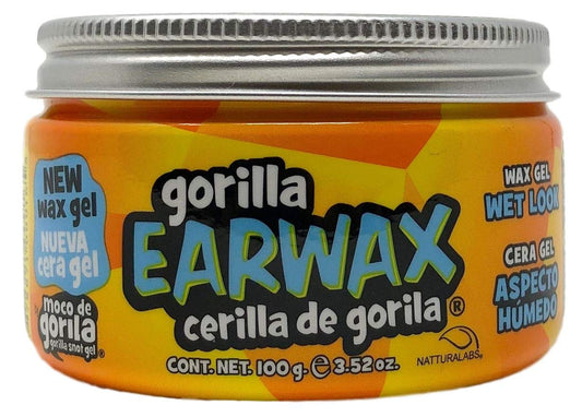 MOCO DE GORILA GORILLA EARWAX CERILLA DE GORILA WET LOOK HAIR WAX GEL (ORANGE)