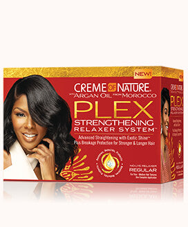 CREME OF NATURE ARGAN OIL PLEX STRENGTHENING RELAXER SYSTEM