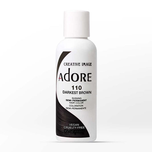 ADORE SHINING SEMI-PERMANENT HAIR COLOR DARKEST BROWN (110)