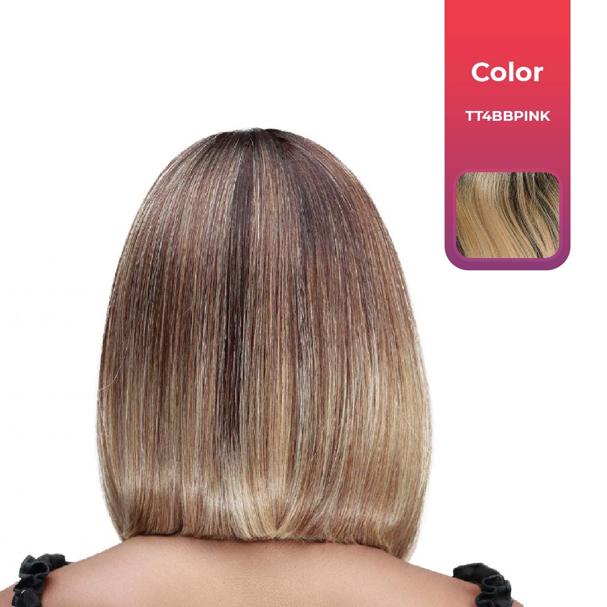 BOBBI BOSS PREMIÈRE CLASSE CHEVEUX CHERIE COURT HD ULTRA SCALP ILLUSION BOSS 13 "x 5" PERRUQUE EN DENTELLE PROFONDE COULEUR TT4BBPINK