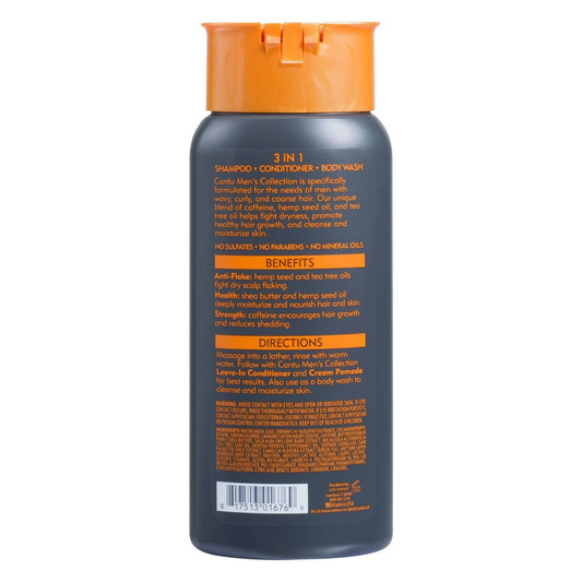 CANTU SHEA BUTTER 3 IN 1 SHAMPOO CONDITIONER BODY WASH (MC)