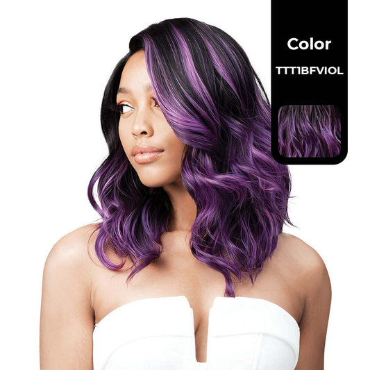 BOBBI BOSS FIRST CLASS HAIR CASCY BOSS 13"x4" DEEP LACE WIG COLOR TTT1BFVIOL