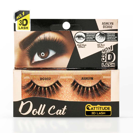 EBIN NEW YORK ASHLYN DOLL CAT CATTITUDE 3D LASH DC002