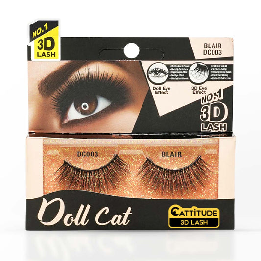 EBIN NEW YORK BLAIR DOLL CAT CATTITUDE 3D LASH DC003