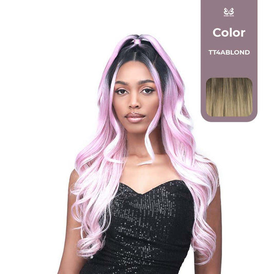 BOBBI BOSS FIRST CLASS HAIR EMILIA UPDO BOSS 13x2 DEEP LACE WIG COLOR TT4ABLON