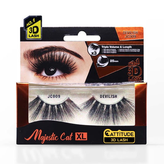 EBIN NEW YORK DEVILISH MAJESTIC CATXL CATTITUDE 3DLASH JC009