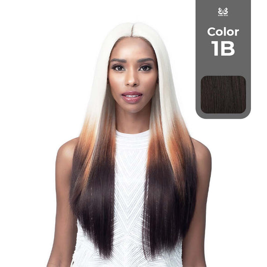 BOBBI BOSS FIRST CLASS BABY HAIR JAMIE TRULY ME EVERYDAY WEAR BOSS LACE WIG COLOR 1B