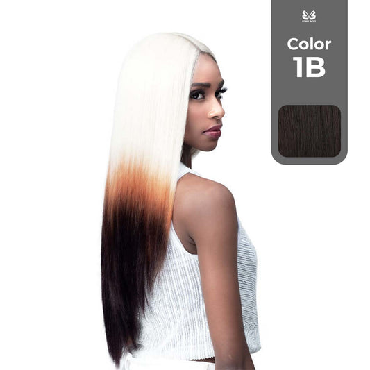 BOBBI BOSS FIRST CLASS BABY HAIR JAMIE TRULY ME EVERYDAY WEAR BOSS LACE WIG COLOR 1B
