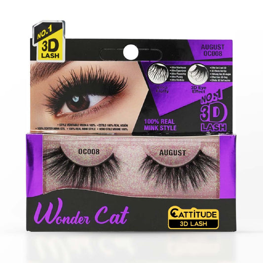 EBIN NEW YORK AUGUST WONDER CAT CATTITUDE 3D LASH OC008