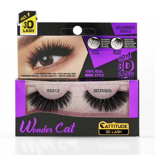 EBIN NEW YORK DECEMBER WONDER CAT CATTITUDE 3D LASH OC012