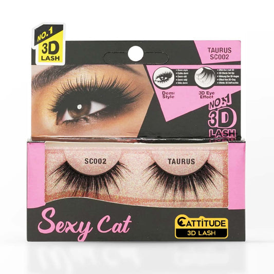 EBIN NEW YORK TAURUS SEXY CAT CATTITUDE 3D LASH SC002
