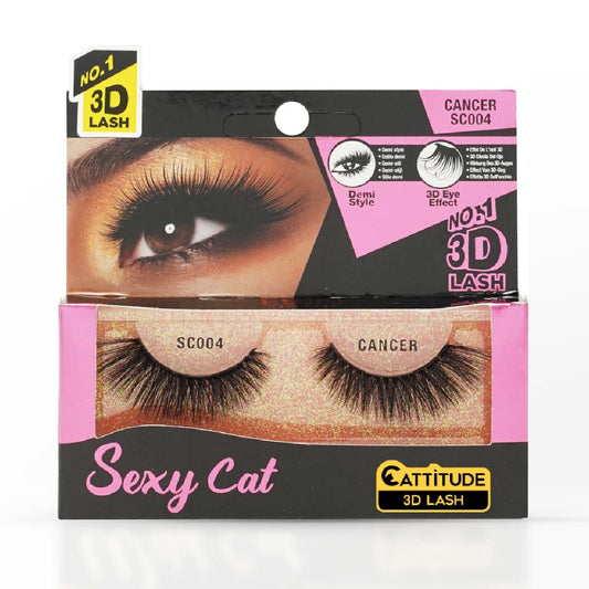 EBIN NEW YORK CANCER SEXY CAT CATTITUDE 3D LASH SC004