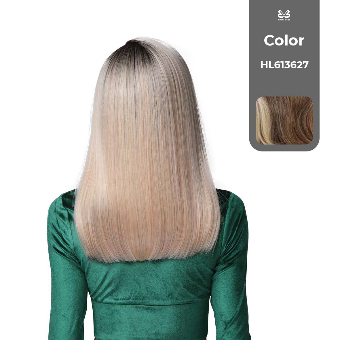 BOBBI BOSS FIRST CLASS HAIR ELENA HD ULTRA SCALP ILLUSION BOSS 13"x7" DEEP LACE WIG COLOR HL613627