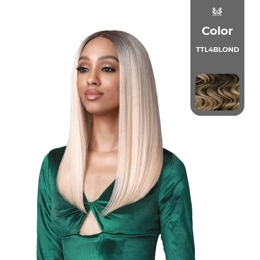 BOBBI BOSS FIRST CLASS HAIR ELENA HD ULTRA SCALP ILLUSION BOSS 13"x7" DEEP LACE WIG COLOR TTL4BLOND