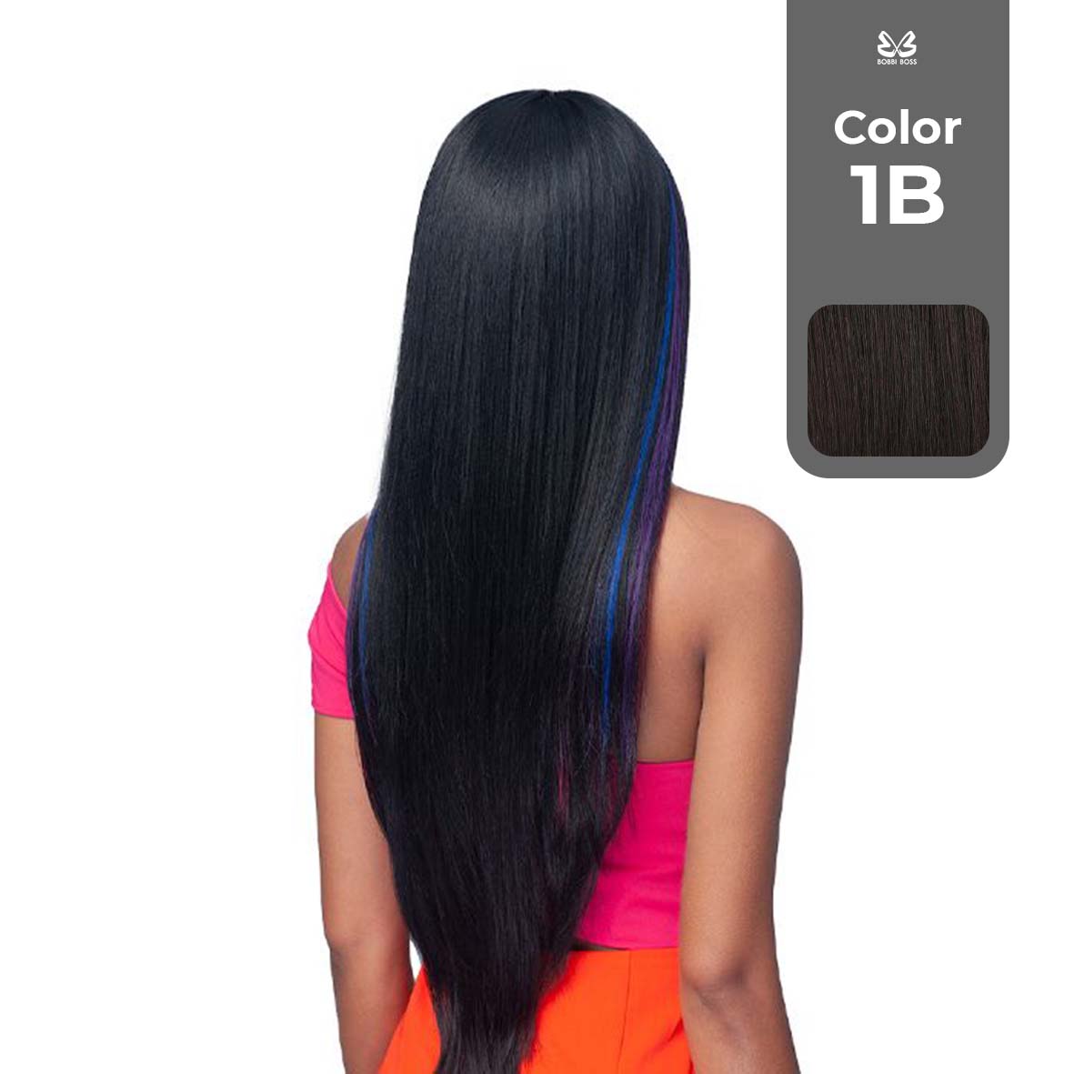 BOBBI BOSS FIRST CLASS HAIR VELVET BOSS LACE WIG COLOR 1B