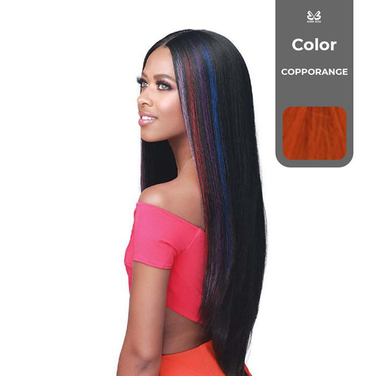 BOBBI BOSS FIRST CLASS HAIR VELVET BOSS LACE WIG COLOR COPPORANGE