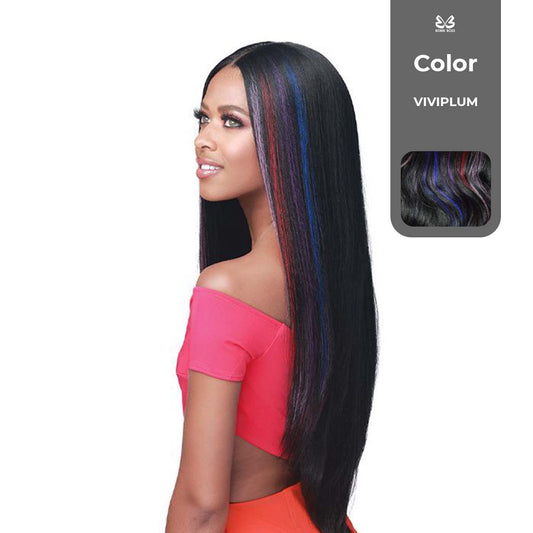 BOBBI BOSS FIRST CLASS HAIR VELVET BOSS LACE WIG COLOR VIVI.PLUM