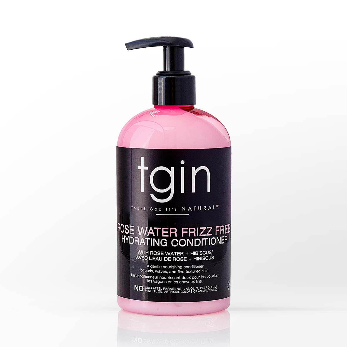 TGIN THANK GOD IT'S NATURAL ROSE WATER FRIZZ FREE HYDRATING CONDITIONER W/ROSE WATER + ACAI BERRY