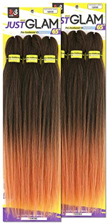 BOBBI BOSS PRE-FEATHERED 3X JUST GLAM 65" BRAID COLOR T1BBRONZE