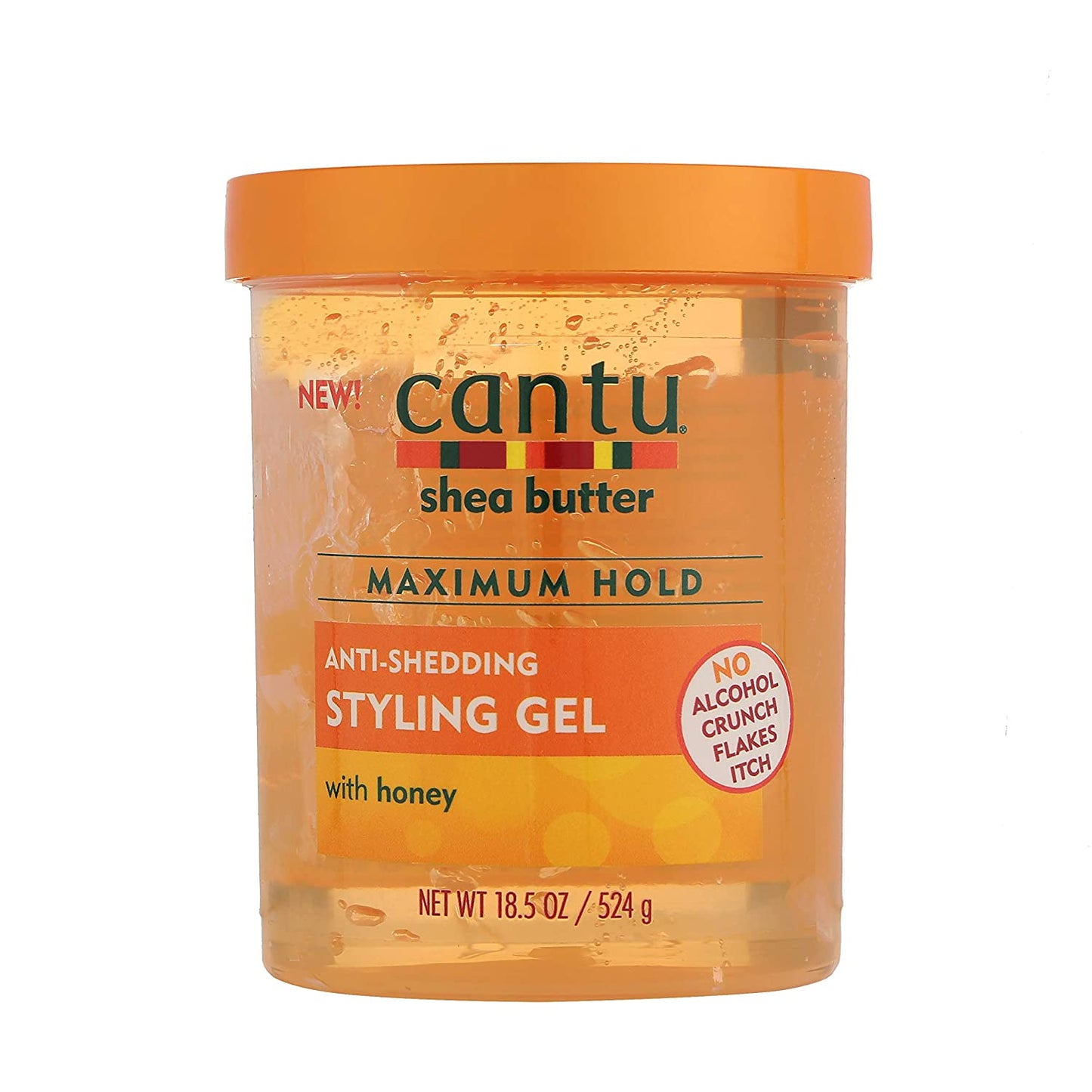 CANTU SHEA BUTTER ANTI-SHEDDING STYLING GEL MAXIMUM HOLD (HONEY)