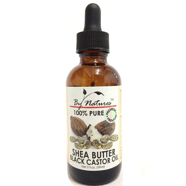 BY NATURE 100% PURE SHEA BUTTER BLACK CASTOR OIL