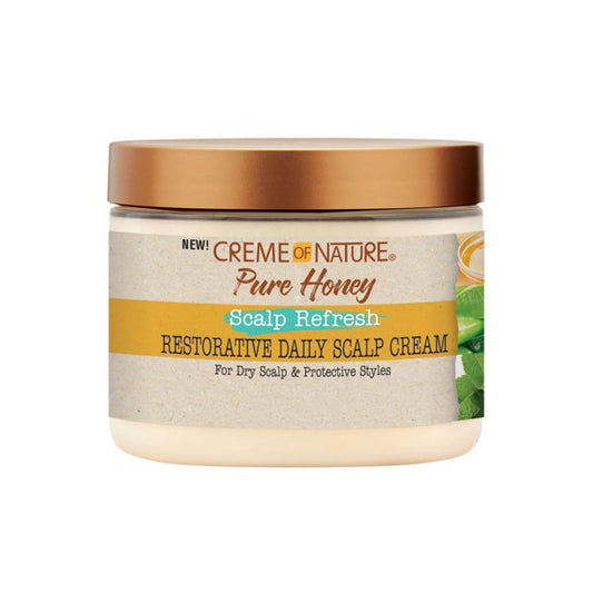 CREME OF NATURE PURE HONEY RESTORATIVE DAILY SCALP CREAM (SCALP REFRESH)