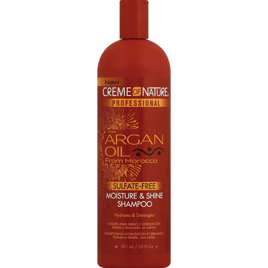 CREME OF NATURE SULFATE FREE MOISTURE & SHINE SHAMPOO LRG