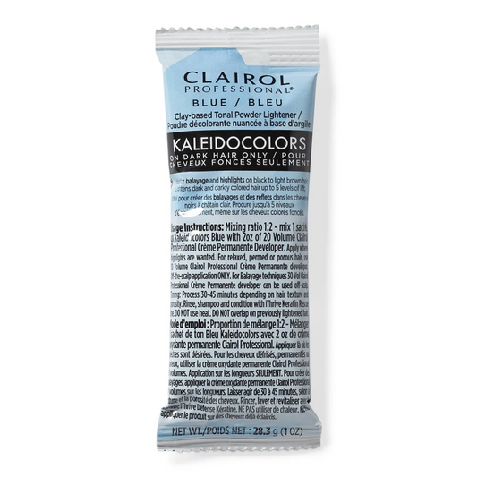 CLAIROL PROFESSIONAL KALEIDOCOLORS ON DARK HAIR ONLY BLUE CLAY-BASED TONAL POWDER LIGHTENERPK