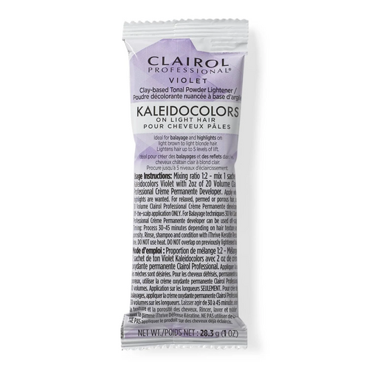 CLAIROL PROFESSIONAL KALEIDOCOLORS ON LIGHT HAIR VIOLETCLAY-BASED POWDER LIGHTENER PK