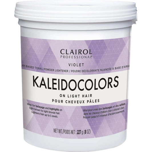 CLAIROL PROFESSIONAL KALEIDOCOLORS ON LIGHT HAIR VIOLET CLAY-BASED TONAL POWDER LIGHTENER