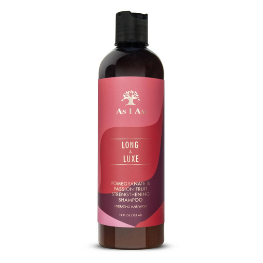 AS I AM LONG & LUXE POMEGRANTE & PASSION FRUIT STRENGTHENING SHAMPOO