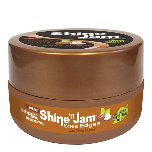 SHINE N JAM FIRM HOLD BEAUTIFUL SHINE SHEA EDGES W/SHEA BUTTER