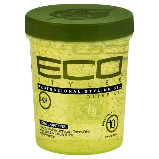 ECO STYLE PROFESSIONAL STYLING GEL OLIVE OIL LRG (GREEN)