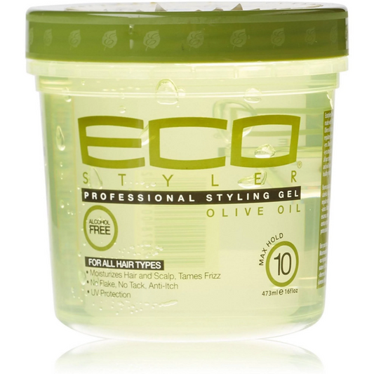 ECO STYLE PROFESSIONAL STYLING GEL OLIVE OIL MID (GREEN)