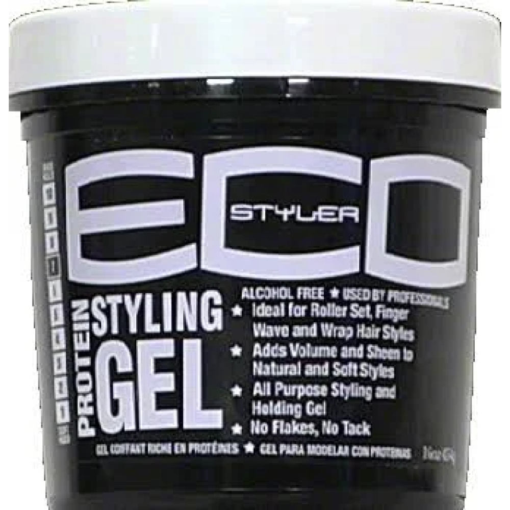 ECO STYLE PROFESSIONAL STYLING GEL PROTEIN LRG (BLACK/WHITE)