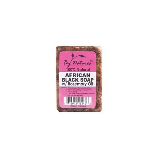 BY NATURE 100% NATURAL AFRICAN BLACK SOAP ROSEMARY