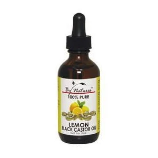 BY NATURE 100% PURE LEMON BLACK CASTOR OIL