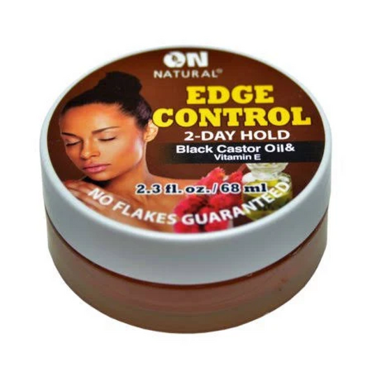 ON NATURAL 2-DAY STRONG HOLD EDGE CONTROL BLACK CASTOR Oil & VITAMIN E