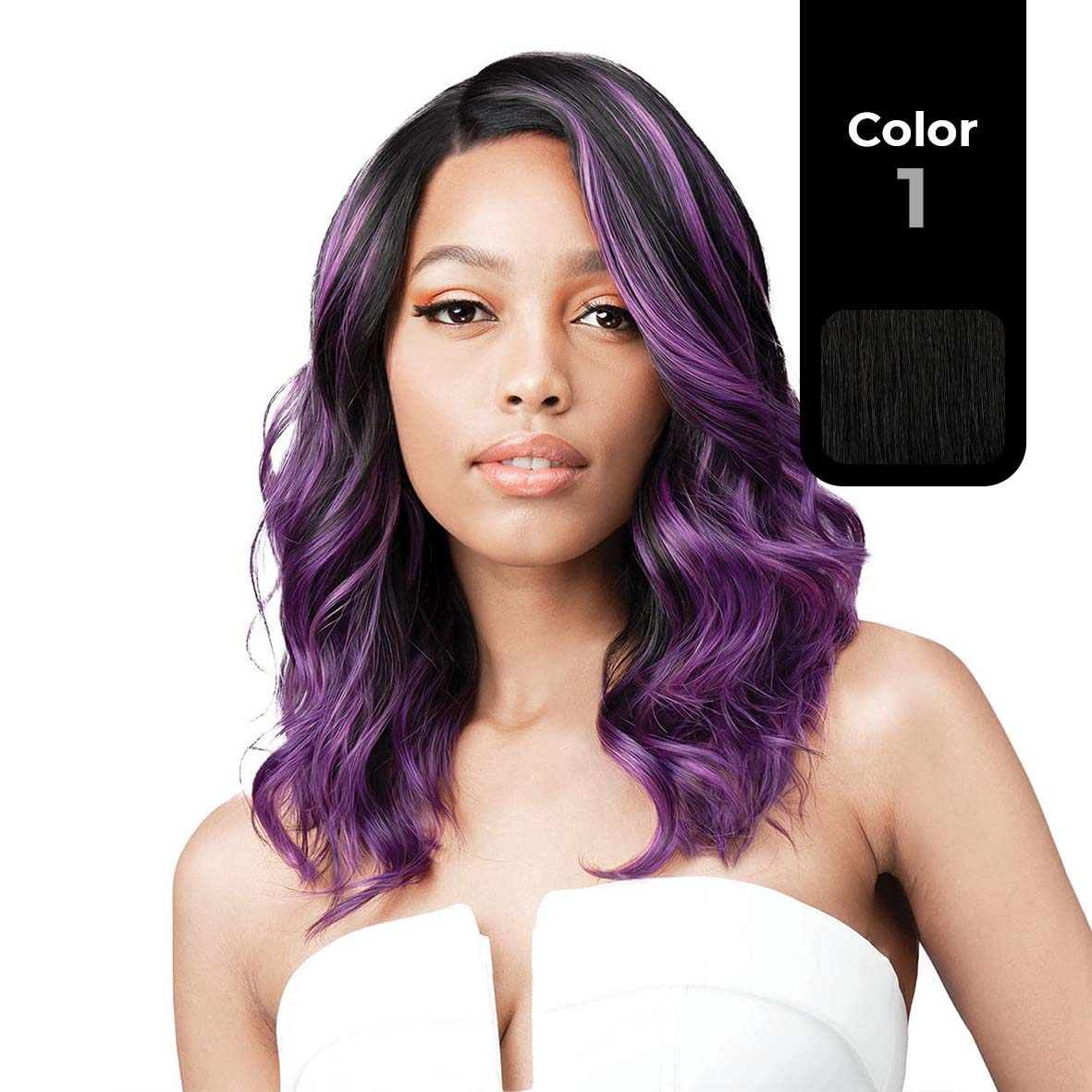 BOBBI BOSS FIRST CLASS HAIR CASCY BOSS 13"x4" DEEP LACE WIG COLOR 1