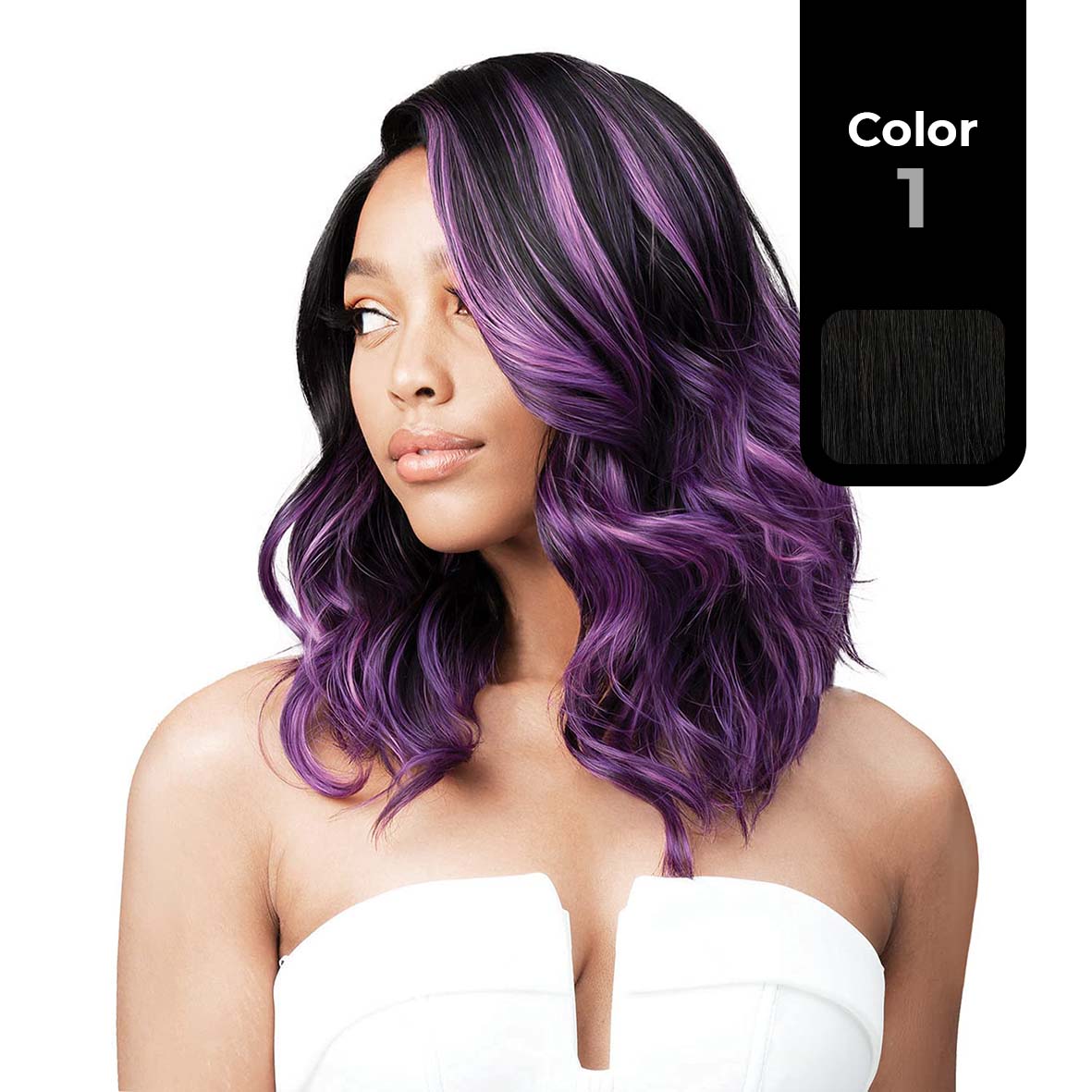 BOBBI BOSS FIRST CLASS HAIR CASCY BOSS 13"x4" DEEP LACE WIG COLOR 1