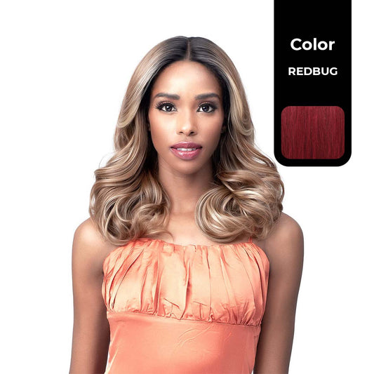 BOBBI BOSS FIRST CLASS HAIR CALANDRIA BOSS 13"x4" DEEP LACE WIG COLOR REDBUG