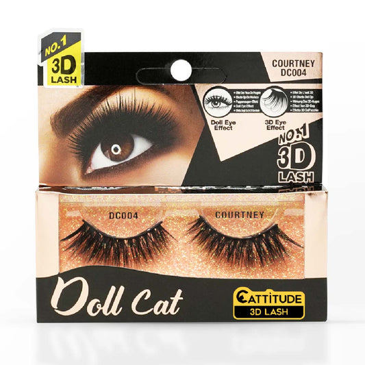 EBIN NEW YORK COURTNEY DOLL CAT CATTITUDE 3D LASH DC004