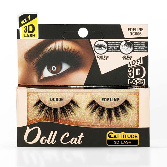 EBIN NEW YORK EDELINE DOLL CAT CATTITUDE 3D LASH DC006