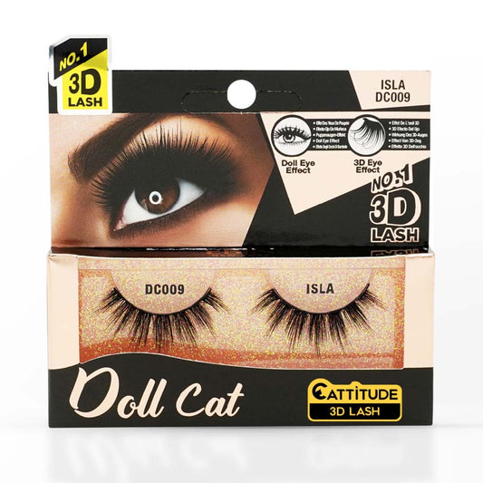 EBIN NEW YORK ISLA DOLL CAT CATTITUDE 3D LASH DC009