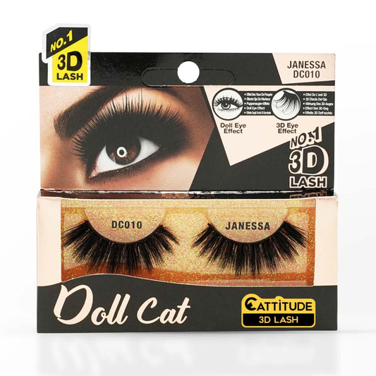 EBIN NEW YORK JANESSA DOLL CAT CATTITUDE 3D LASH DC010