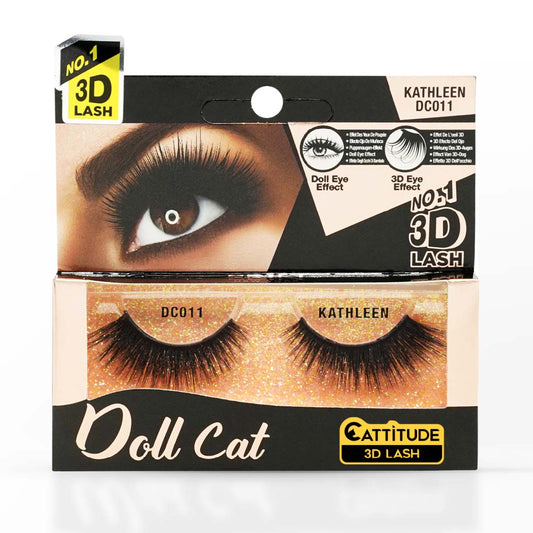 EBIN NEW YORK KATHLEEN DOLL CAT CATTITUDE 3D LASH DC011