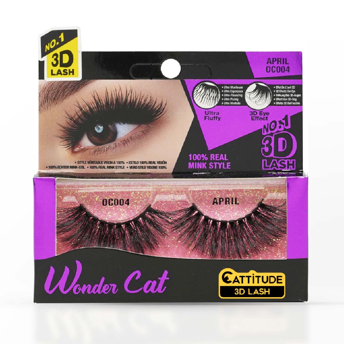 EBIN NEW YORK APRIL WONDER CAT CATTITUDE 3D LASH OC004