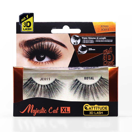 EBIN NEW YORK ROYAL MAJESTIC CAT XL CATTITUDE 3D LASH JC011