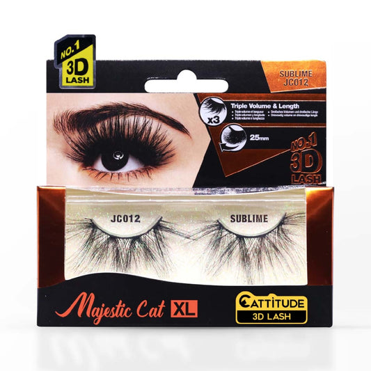 EBIN NEW YORK SUBLIME MAJESTIC CAT XL CATTITUDE 3DLASH JC012