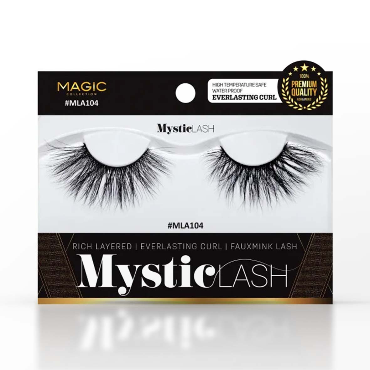 MAGIC COLLECTION RICH LAYERED EVERLASTING CURL FAUXMINK MYSTIC LASH (104)